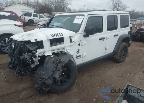 2021 Jeep Wrangler Unlimited Willys 4X4 from USA, damaged, VIN 1C4HJXDM3MW713838